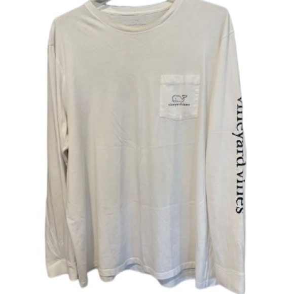 VINEYARD VINES Vintage Whale Long-Sleeve Pocket Tee - Picture 2 of 10